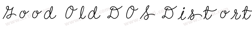 Good Old DOS Distort字体转换